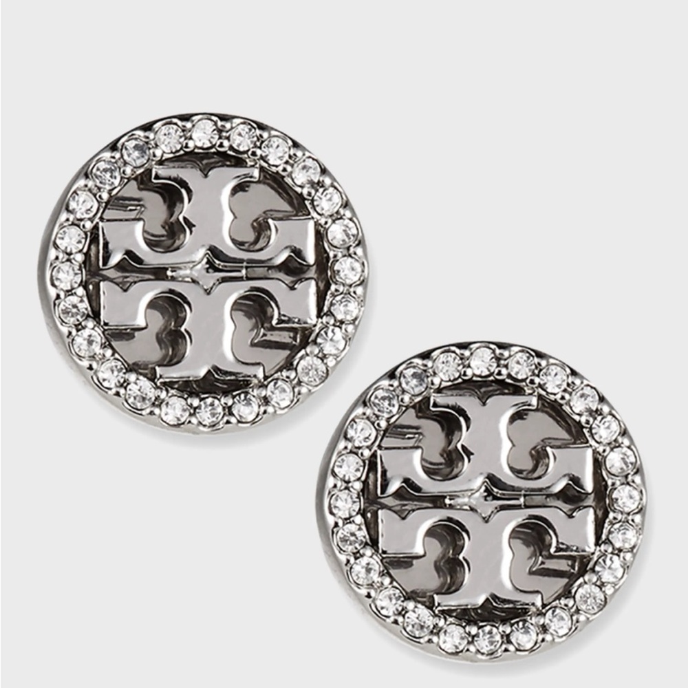 NEVER WORN Tory Burch Studs w/ Pave Diamonds